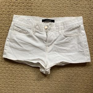 {J BRAND} Like New - White Jean Shorts, sz 25
